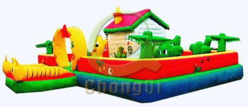 inflatable amusement park  jungle